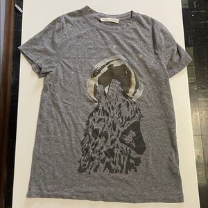Free People We The Free Wolf Howling at the Moon Short Sleeve Tee-Women's large